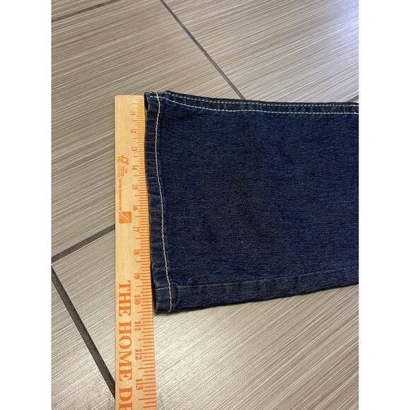 y2k grunge streetwear Angels bootcut jeans 14 high rise dark wash deadstock - Picture 3 of 11